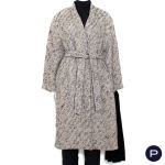 GIANFRANCO FERRÉ - 1990'S - ENSEMBLE, MANTEAU, GILET, ÉCHARPE