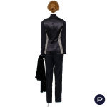 GIANFRANCO FERRÉ - 1990'S - ENSEMBLE, MANTEAU, GILET, ÉCHARPE