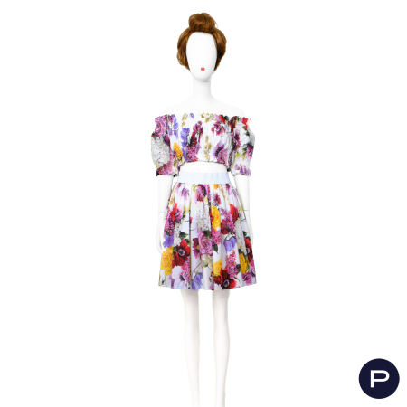 DOLCE & GABBANA - 2010/20'S - ENSEMBLE, CORSAGE, JUPE