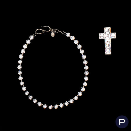 CHRISTIAN DIOR BOUTIQUE - 1980'S- COLLIER, BROCHE-PENDENTIF