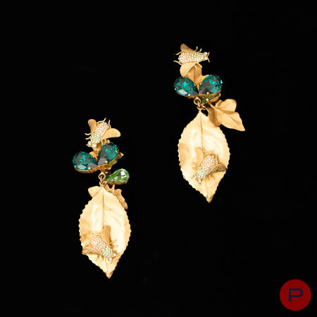 DOLCE & GABBANA - 2010/20'S- PAIRE DE BOUCLES D'OREILLES