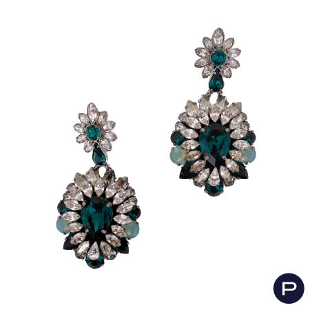 SWAROVSKI X SHOUROUK- PAIRE DE BOUCLES D'OREILLES