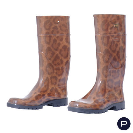 DOLCE & GABBANA - 2010/20'S - PAIRE DE BOTTES DE PLUIE