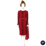 GIANFRANCO FERRÉ - 1990'S - ENSEMBLE, ROBE, ÉCHARPE