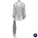 GIANFRANCO FERRÉ - 1990'S - ENSEMBLE, BLOUSE, BODY, ÉCHARPE