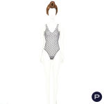 GIANFRANCO FERRÉ - 1990'S - ENSEMBLE, BLOUSE, BODY, ÉCHARPE