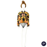 GIANFRANCO FERRÉ - 1990'S - ENSEMBLE, BODY, JUPE