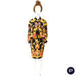 GIANFRANCO FERRÉ - 1990'S - ENSEMBLE, BODY, JUPE