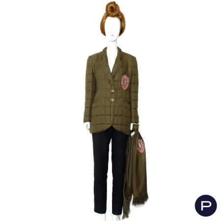 GIANFRANCO FERRÉ - 1990'S - ENSEMBLE, VESTE, ÉTOLE