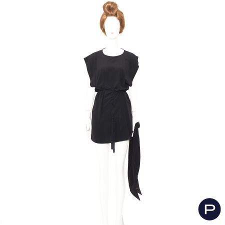 SAINT LAURENT X ANTHONY VACCARELLO - CIRCA 2017 - ROBE, ÉCHARPE