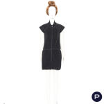 CHANEL X KARL LAGERFELD - 2000/10'S - ROBE-MANTEAU