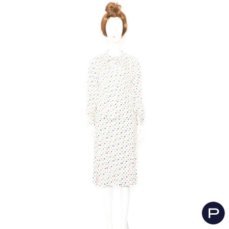 CÉLINE - 1970/80'S - ENSEMBLE, BLOUSE, JUPE