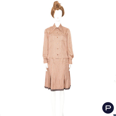 NINA RICCI BOUTIQUE - 1970'S - ENSEMBLE, CHEMISIER, JUPE