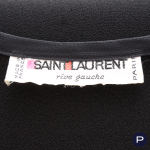 SAINT LAURENT RIVE GAUCHE - CIRCA 1977 - ENSEMBLE, HAUT, JUPE PORTEFEUILLE