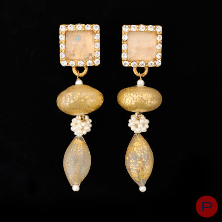 YVES SAINT LAURENT - 1980/90'S- BOUCLES D'OREILLES