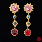 YVES SAINT LAURENT - CIRCA 1990- BOUCLES D'OREILLES