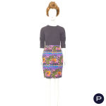 CHRISTIAN LACROIX PRÊT-A-PORTER - 1990'S - JUPE