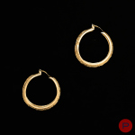 YVES SAINT LAURENT - 1980'S- PAIRE DE BOUCLES D'OREILLES
