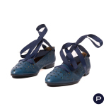 CLAUDE MONTANA X STÉPHANE KELIAN - PRINTEMPS-ÉTÉ 1983 - PAIRE DE BALLERINES