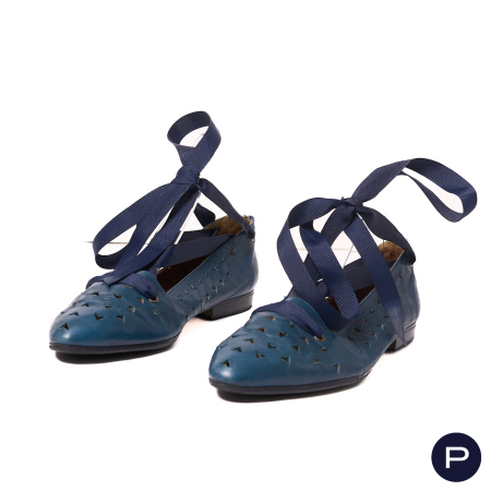 CLAUDE MONTANA X STÉPHANE KELIAN - PRINTEMPS-ÉTÉ 1983 - PAIRE DE BALLERINES