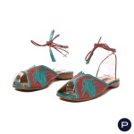 CLAUDE MONTANA X ATTRIBUÉ(E)(S), MAUD FRIZON - CIRCA 1980 - PAIRE DE SANDALES