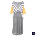 JC DE CASTELBAJAC X ICEBERG - 1980'S - ENSEMBLE, HAUT, JUPE