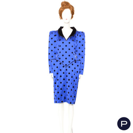 CLAUDE PÉTIN X DIAMANT NOIR - 1980'S - ROBE