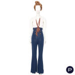 JEAN PAUL GAULTIER FEMME - PRINTEMPS-ÉTÉ 1997 - COMBINAISON-PANTALON