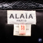 ALAÏA - AUTOMNE-HIVER 1990/91 - ENSEMBLE, BLOUSON, JUPE