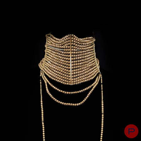 CHRISTIAN DIOR BOUTIQUE X JOHN GALLIANO - CIRCA 1997- COLLIER MASSAÏ