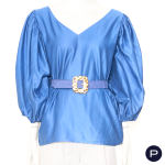 SAINT LAURENT RIVE GAUCHE - CIRCA 1980 - CORSAGE