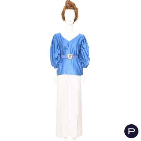 SAINT LAURENT RIVE GAUCHE - CIRCA 1980 - CORSAGE