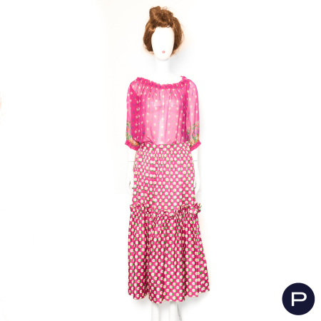 SAINT LAURENT RIVE GAUCHE - PRINTEMPS-ÉTÉ 1977 - BLOUSE