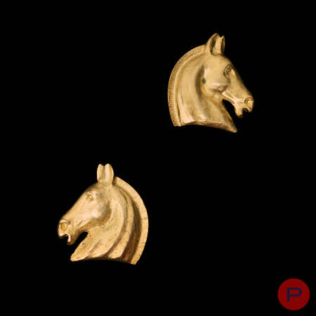 HERMÈS BIJOUTERIE- PAIRE DE BOUCLES D'OREILLES