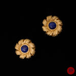 GUY LAROCHE - 1980/90'S- PAIRE DE BOUCLES D'OREILLES