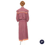 JUNGLE JAP - CIRCA 1978 - ENSEMBLE, BLOUSE, JUPE PORTEFEUILLE