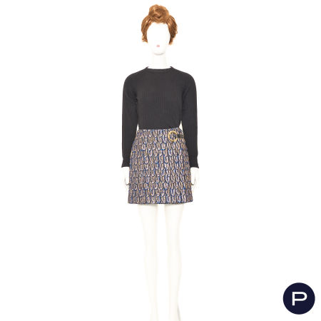 LOUIS VUITTON X NICOLAS GHESQUIÈRE - RESORT 2023 - JUPE PORTEFEUILLE