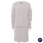 LOUIS VUITTON X NICOLAS GHESQUIÈRE - AUTOMNE-HIVER 2024/25 - ENSEMBLE, CARDIGAN, JUPE