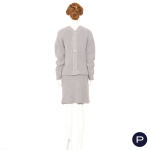 LOUIS VUITTON X NICOLAS GHESQUIÈRE - AUTOMNE-HIVER 2024/25 - ENSEMBLE, CARDIGAN, JUPE