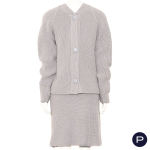 LOUIS VUITTON X NICOLAS GHESQUIÈRE - AUTOMNE-HIVER 2024/25 - ENSEMBLE, CARDIGAN, JUPE