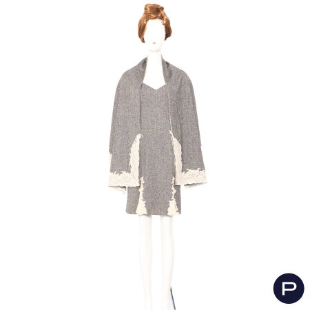 CHRISTIAN DIOR BOUTIQUE X JOHN GALLIANO - ENSEMBLE, ROBE, ÉTOLE