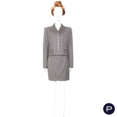 CHRISTIAN DIOR BOUTIQUE X JOHN GALLIANO - ENSEMBLE, VESTE, ROBE