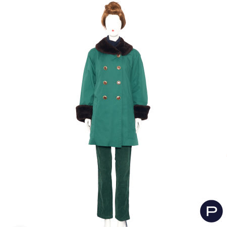 YVES SAINT LAURENT FOURRURES - CIRCA 1990 - MANTEAU