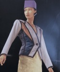 SAINT LAURENT RIVE GAUCHE - AUTOMNE-HIVER 1988/89 - ENSEMBLE, VESTE, JUPE