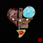 CHRISTIAN LACROIX - 1990/2000'S- BROCHE-PENDENTIF