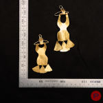 DOROTHÉE BIS - 1980'S- PAIRE DE BOUCLES D'OREILLES