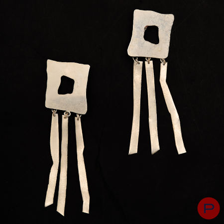 DOROTHÉE BIS - 1980'S- PAIRE DE BOUCLES D'OREILLES