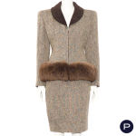 VALENTINO BOUTIQUE - LATE 1980'S - ENSEMBLE, VESTE, JUPE