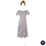 SAINT LAURENT RIVE GAUCHE - PRINTEMPS-ÉTÉ 1987 - ENSEMBLE, CORSAGE, JUPE