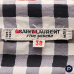 SAINT LAURENT RIVE GAUCHE - PRINTEMPS-ÉTÉ 1987 - ENSEMBLE, CORSAGE, JUPE